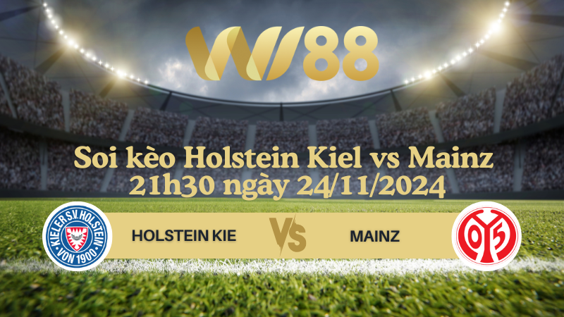 Soi kèo Holstein Kiel vs Mainz 21h30 ngày 24/11/2024 - Bundesliga