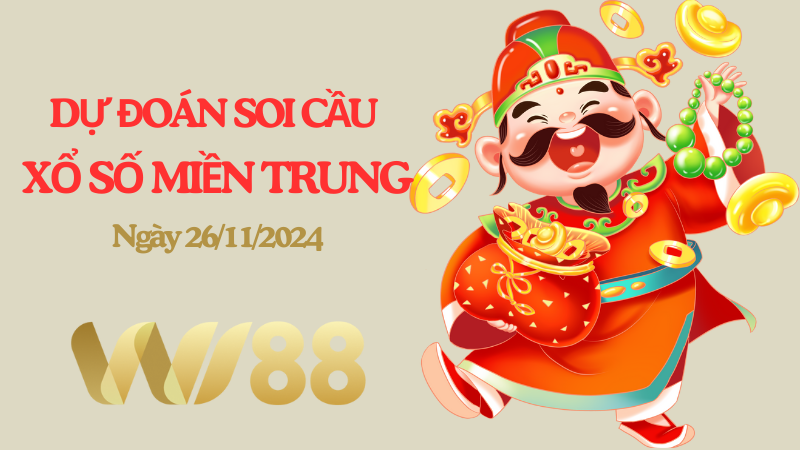 Dự đoán xổ số miền trung hôm nay ngày 26/11/2024 [Đỉnh Nhất]
