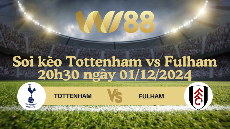 Soi kèo Tottenham vs Fulham 20h30 ngày 01/12/2024 - Ngoại Hạng Anh 