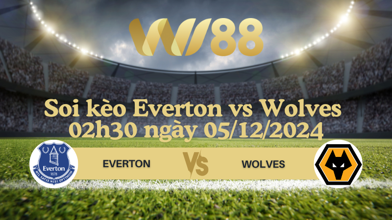 Soi kèo Everton vs Wolves 02h30 ngày 05/12/2024 - Ngoại Hạng Anh