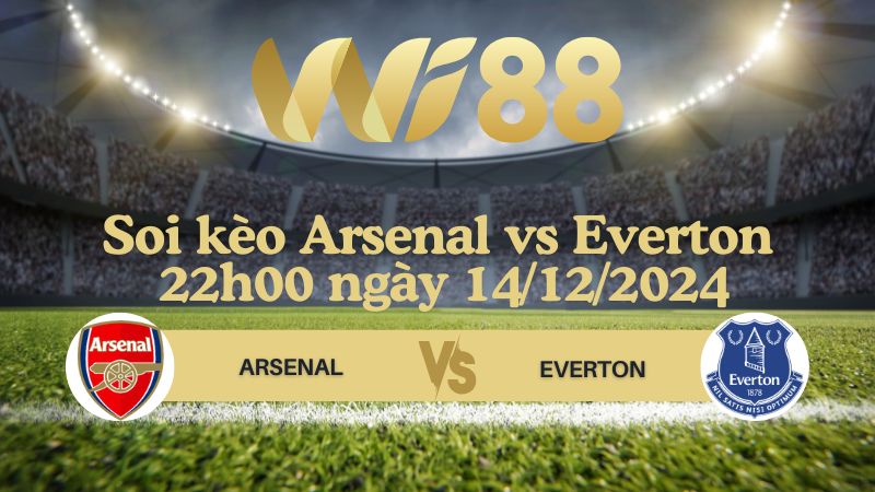 Soi kèo Arsenal vs Everton 22h00 ngày 14/12/2024 - Ngoại Hạng Anh