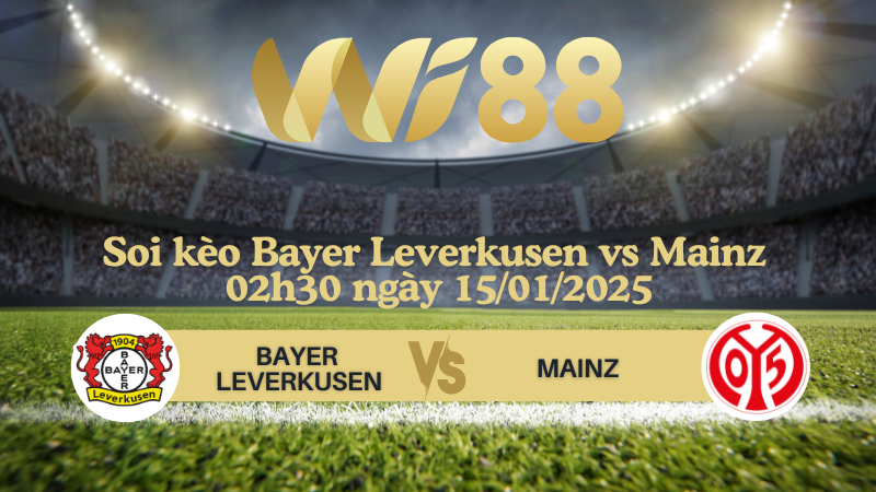 Soi kèo Bayer Leverkusen vs Mainz 02h30 ngày 15/01/2025 - Bundesliga