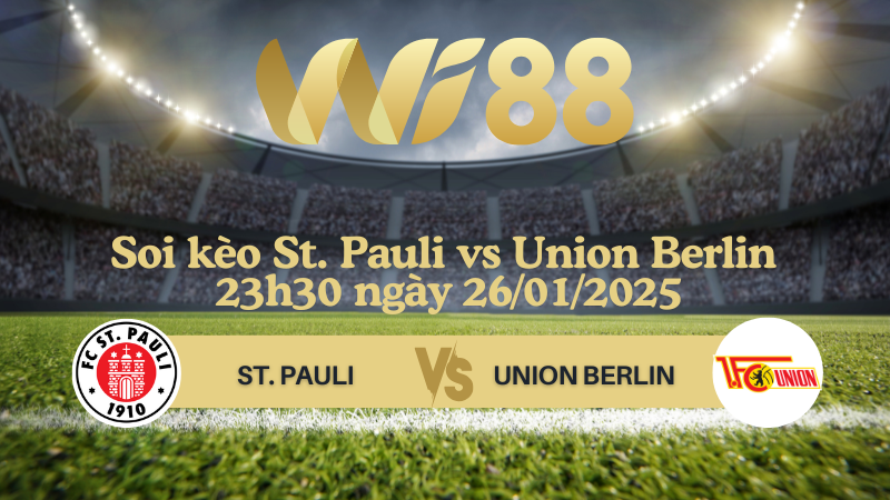 Soi kèo St. Pauli vs Union Berlin 23h30 ngày 26/01/2025 - Bundesliga