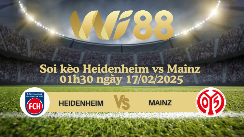 Soi kèo Heidenheim vs Mainz 01h30 ngày 17/02/2025 - Bundesliga
