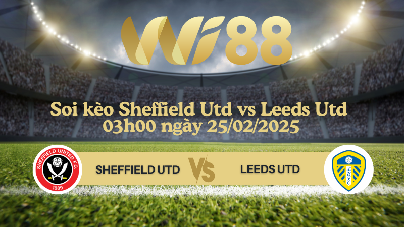 Soi kèo Sheffield Utd vs Leeds Utd 03h00 ngày 25/02/2025 - Hạng nhất Anh