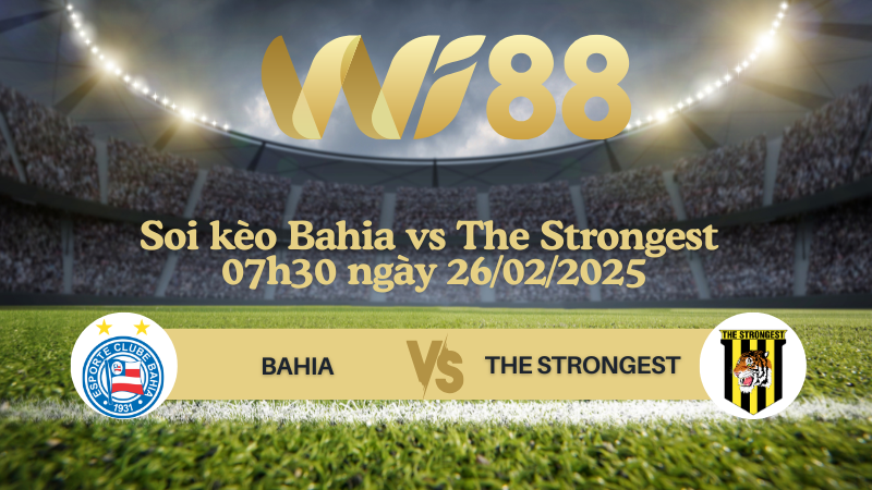 Soi kèo Bahia vs The Strongest 07h30 ngày 26/02/2025 - Vòng loại Copa Libertadores