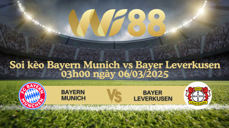 Soi kèo Bayern Munich vs Bayer Leverkusen 03h00 ngày 06/03/2025 - Champions League
