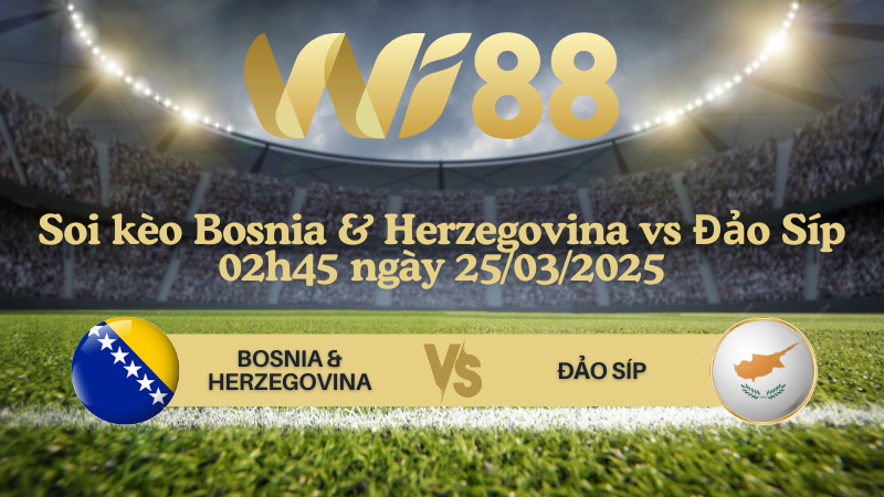 Soi kèo Bosnia & Herzegovina vs Đảo Síp 02h45 ngày 25/03/2025 - Vòng loại World Cup 2026