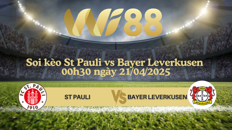 Soi kèo St Pauli vs Bayer Leverkusen 00h30 ngày 21/04/2025 - Bundesliga