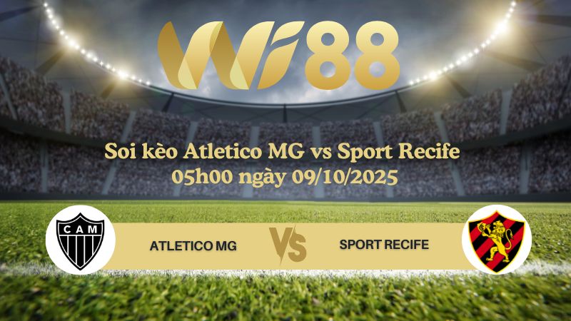 Soi kèo Atletico Mineiro vs Sport Recife 05h00 ngày 09/10/2025 - Serie A Brazil