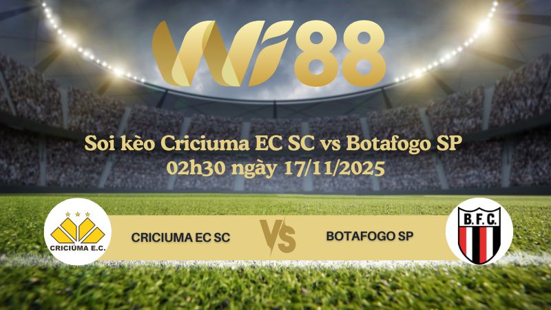 Soi kèo Criciuma EC SC vs Botafogo SP 02h30 ngày 17/11/2025